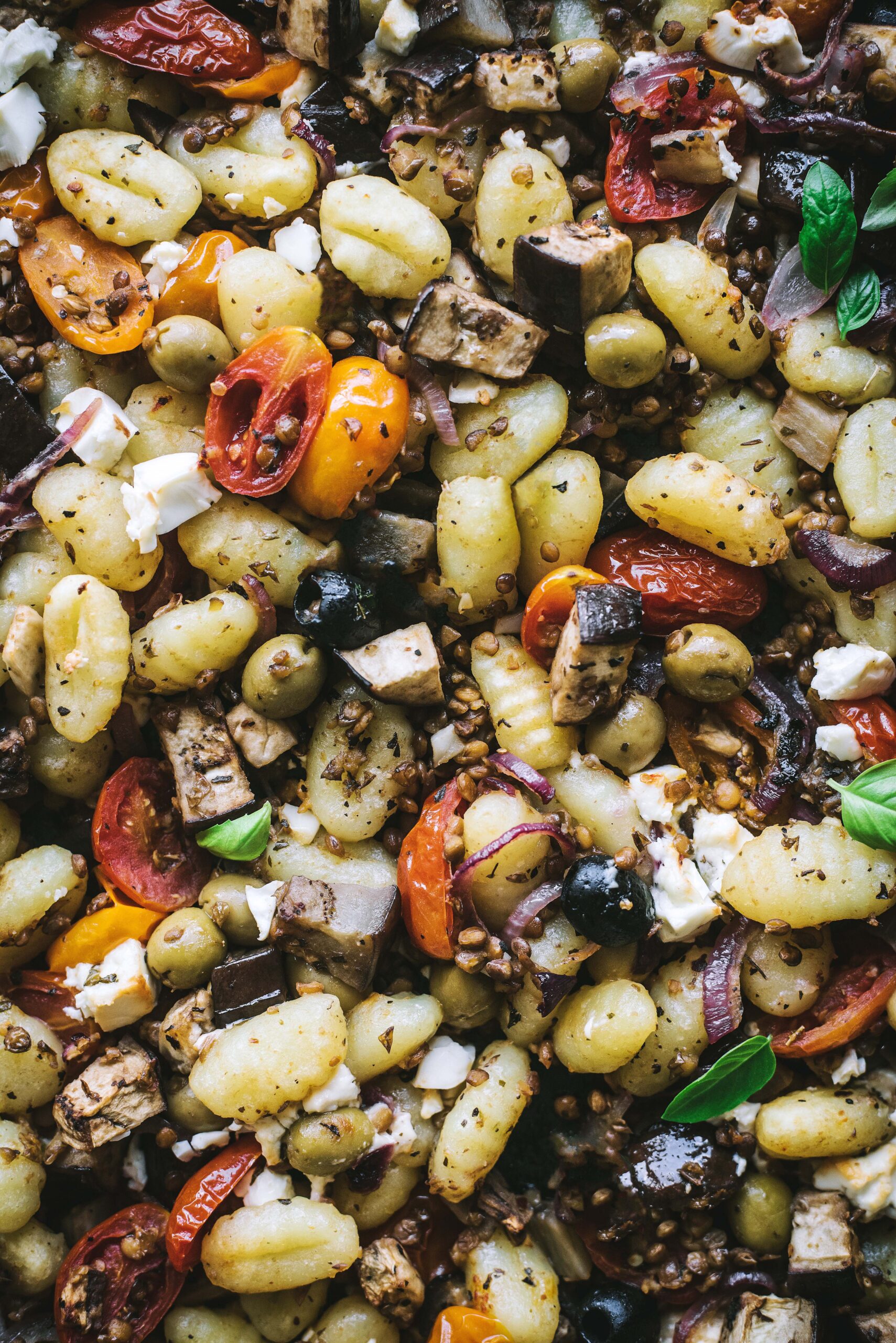 gnocchi su daržovėmis ir lęšiais